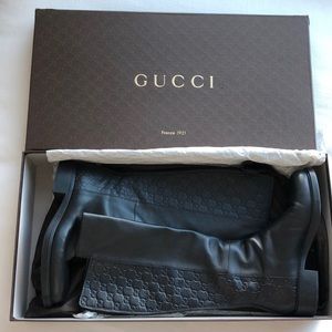 SOLD Gucci Liza Leather Knee-High Boots